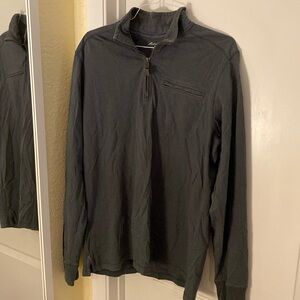 Eddie Bauer Men's Pullover 1/4 Zip Long Sleeve Shirt/Jacket Size XLT 100% Cotton